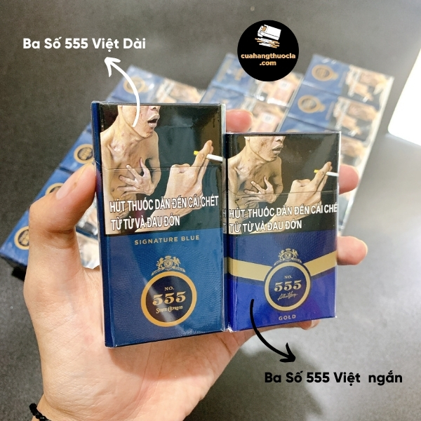 Giá thuốc lá Ba Số Việt Dài 555 bao nhiêu